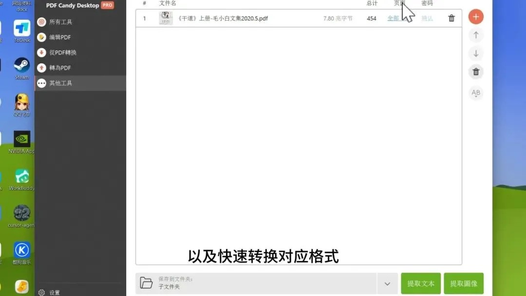 格式转换界面